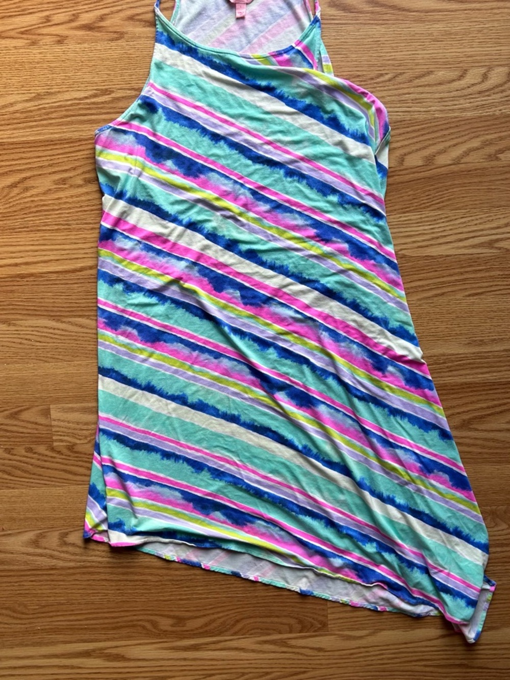 Lilly Pulitzer Magnolia Asymmetrical Midi Ceviche Dress US Size L - Picture 2 of 5